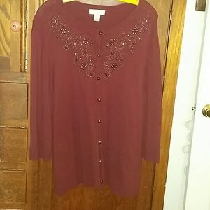 Beautiful Dark Merlot Sweater